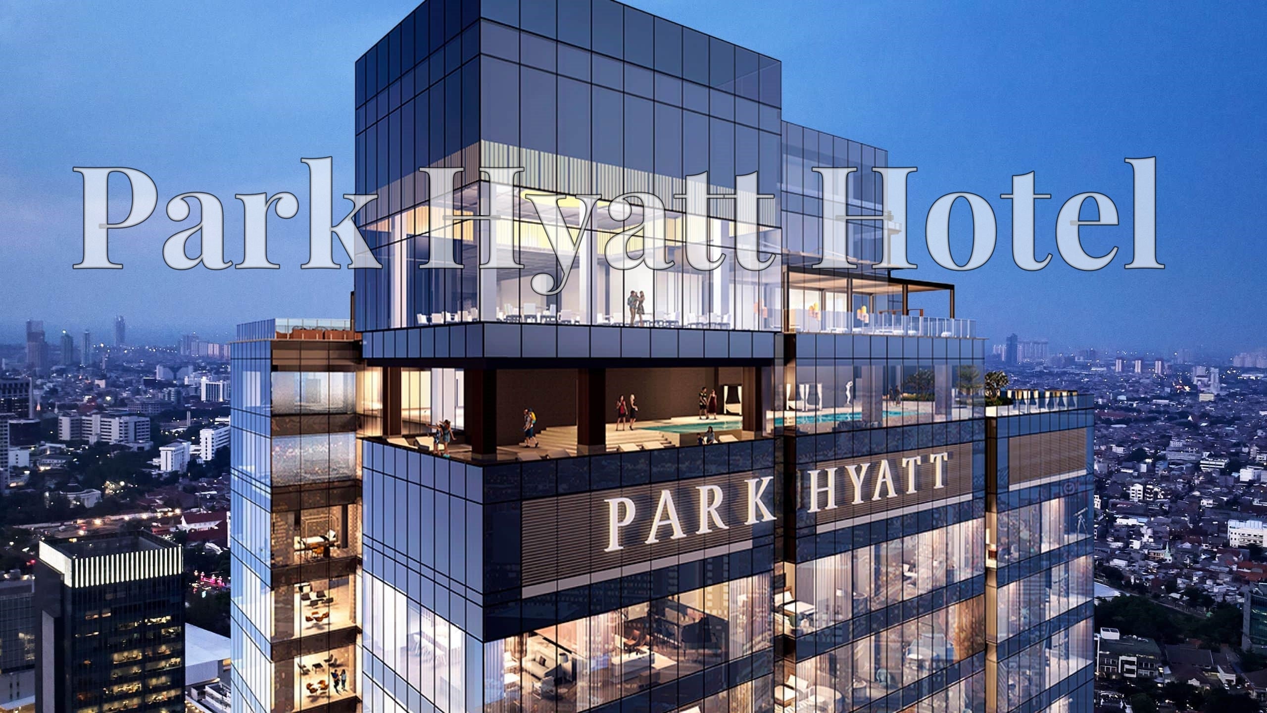 The Park Hyatt Hotel, standing in the city, is very luxurious.