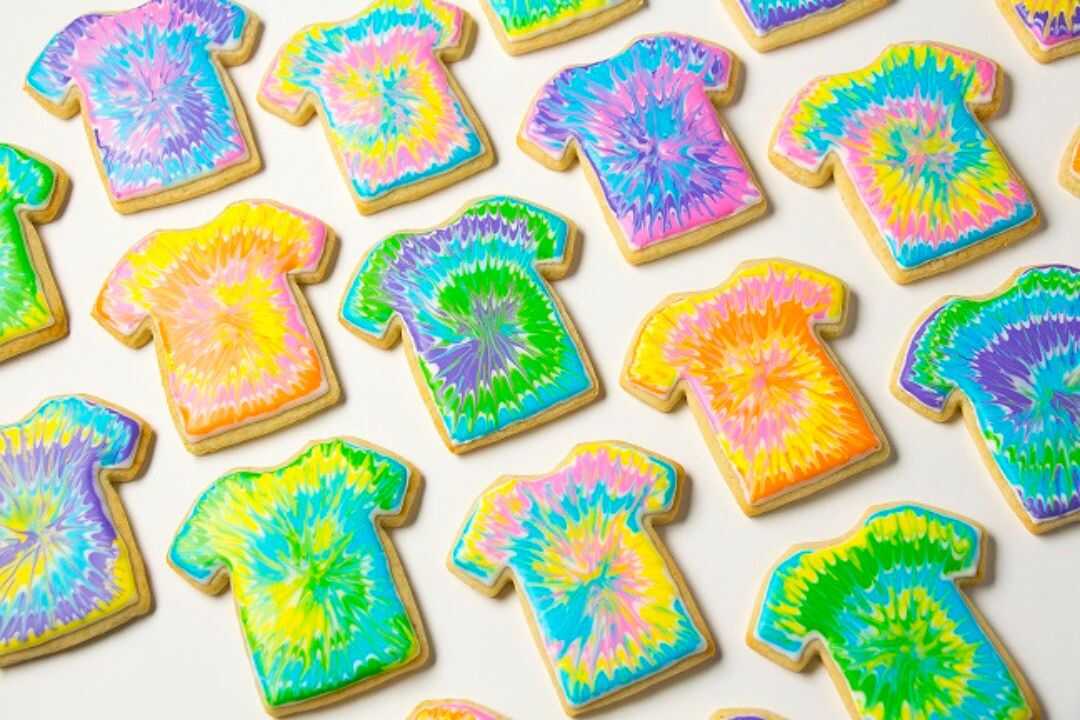 Cute Tie Dye Cookies