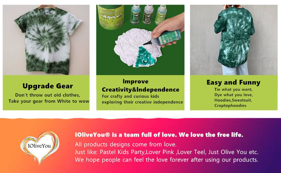 IOliveyou® Tie Kit | Olive Dye Forever Theme