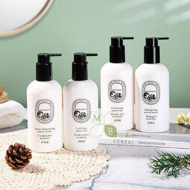 Diptyque Shampoo &amp; Conditioner &amp; Shower Gel &amp; Moisturizer 300ml Sets For Ritz Carlton Hotels