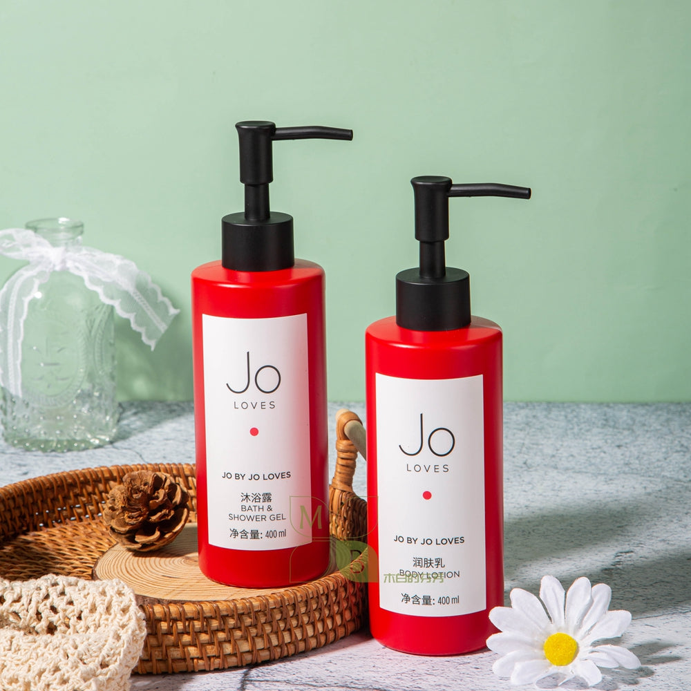 JO LOVES Shampoo &amp; Shower Gel &amp; Conditioner &amp; Body Lotion 400Ml Sets For Beloved Hotel