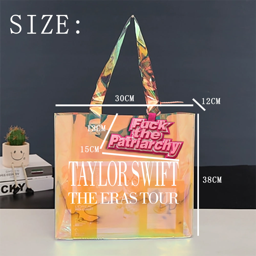 IOliveYou® Taylor Style Tote Bag | Holographic Laser Bags | Trendy Shopping Bags | Gift for Fans