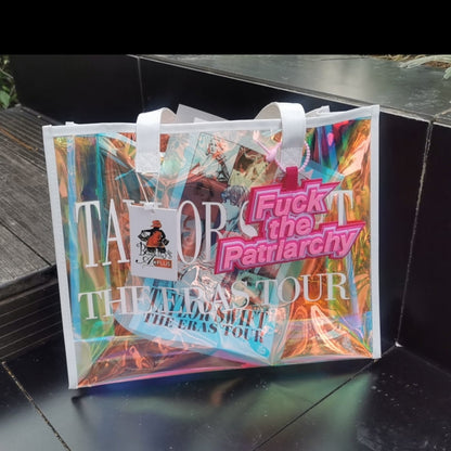 IOliveYou® Taylor Style Tote Bag | Holographic Laser Bags | Trendy Shopping Bags | Gift for Fans