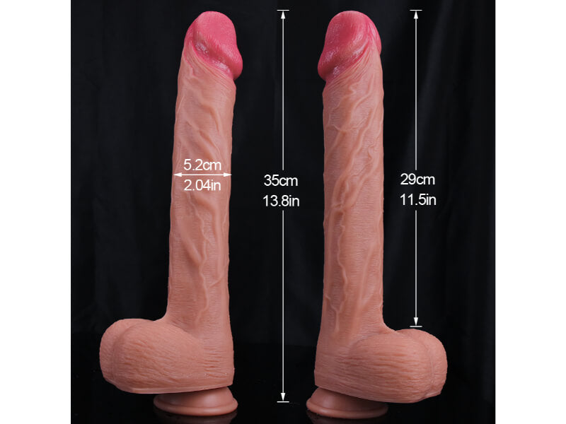 NEW 14 Inch Huge Realistic Lifelike Dildo (Harness Optional)