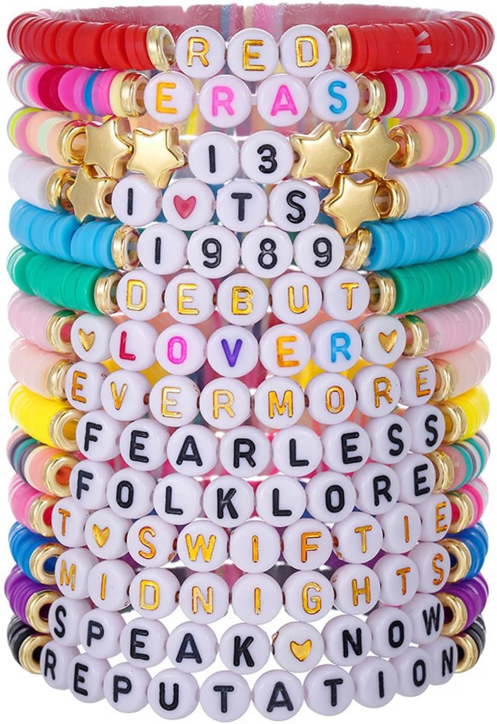 IOliveYou® Taylor Love Bracelet, 1989 Anti-Hero Fearless Midnight Bracelets for Women Girls