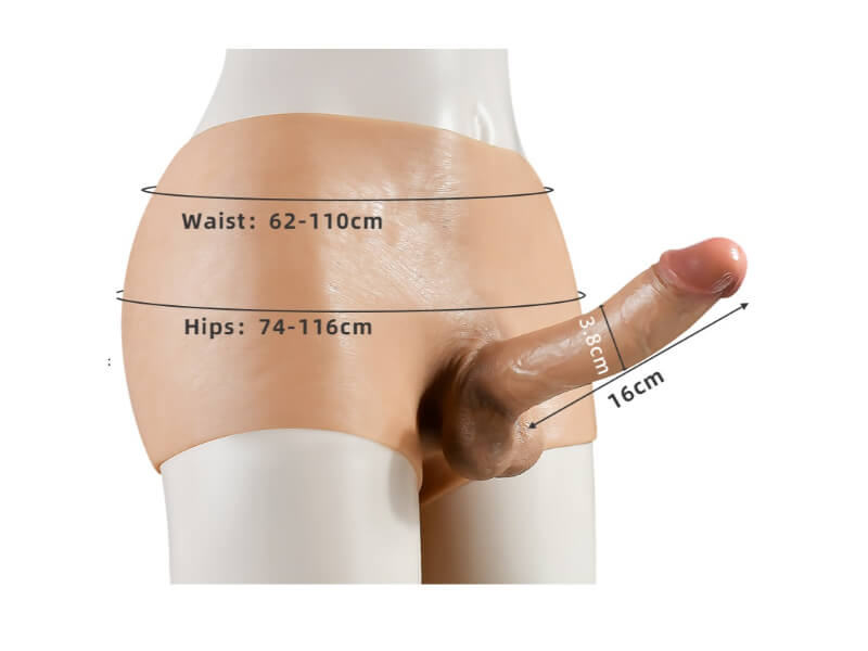 Solid Wearable Strap-on Dildo Realistic Lifelike Dildo Panty