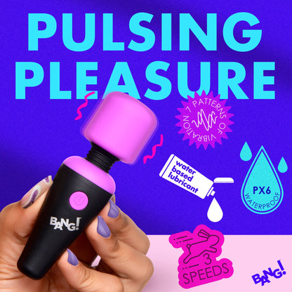 10X Vibrating Mini Silicone Wand - Purple