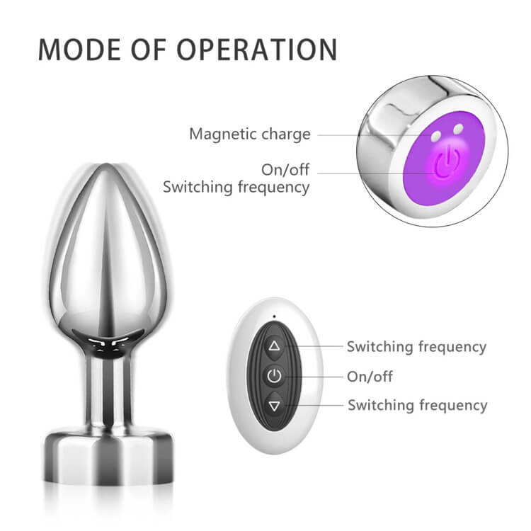 Anal Plug With 7 Vibration Mode. Anal Toy For Woman-Men Prostate Massager Sex Toys