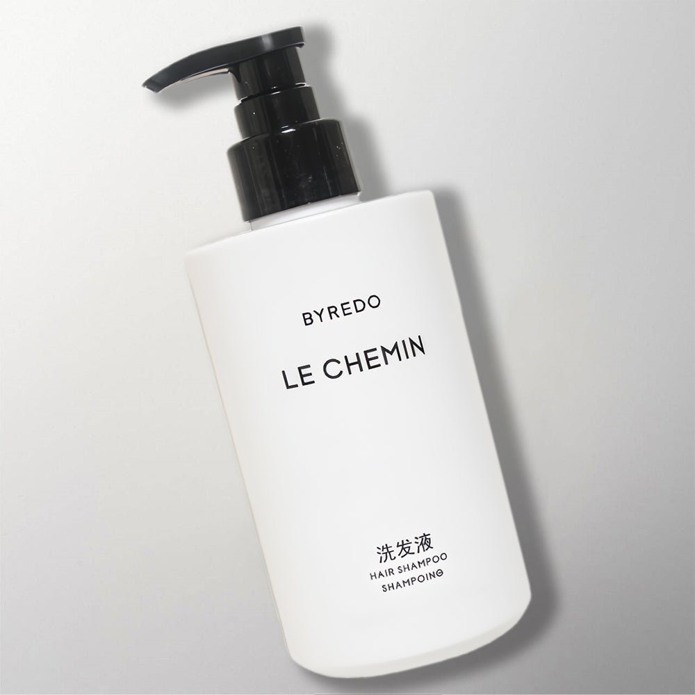 BYREDO LE CHEMIN Shampoo for The Luxury Collection Hotel toiletries.