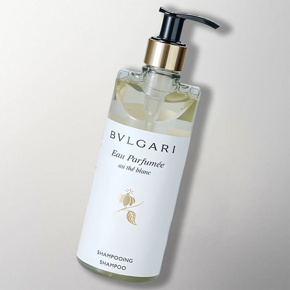 Bvlgari Hotel White Tea Scents Shampoo for Bvlgari Hotel toiletries.