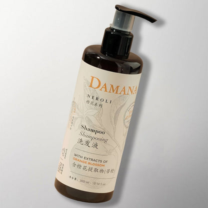 DAMANA NEROLI Shampoo for Century Golden Resources Hotel Toiletries.