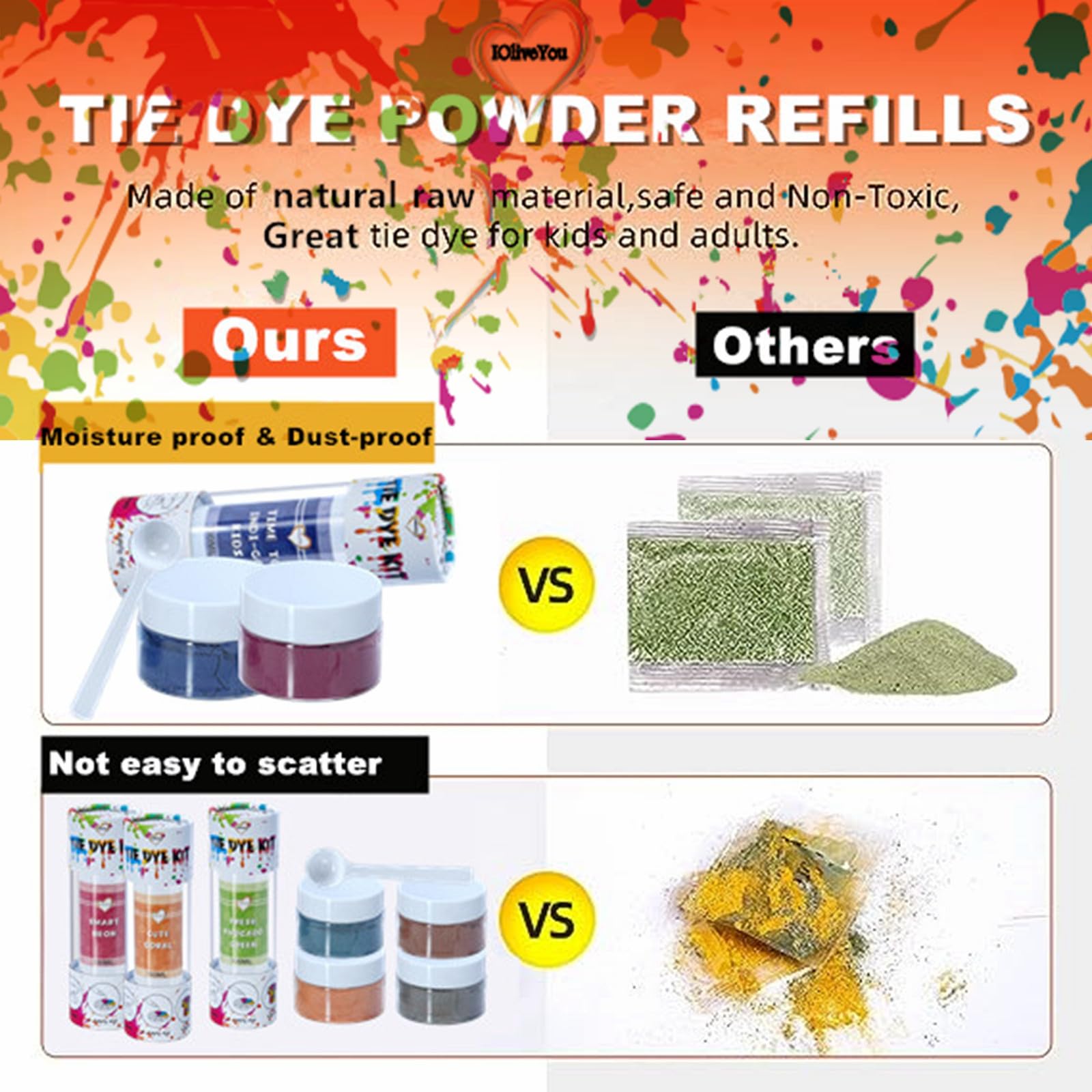 IOliveYou® Tie Dye refills -8colors