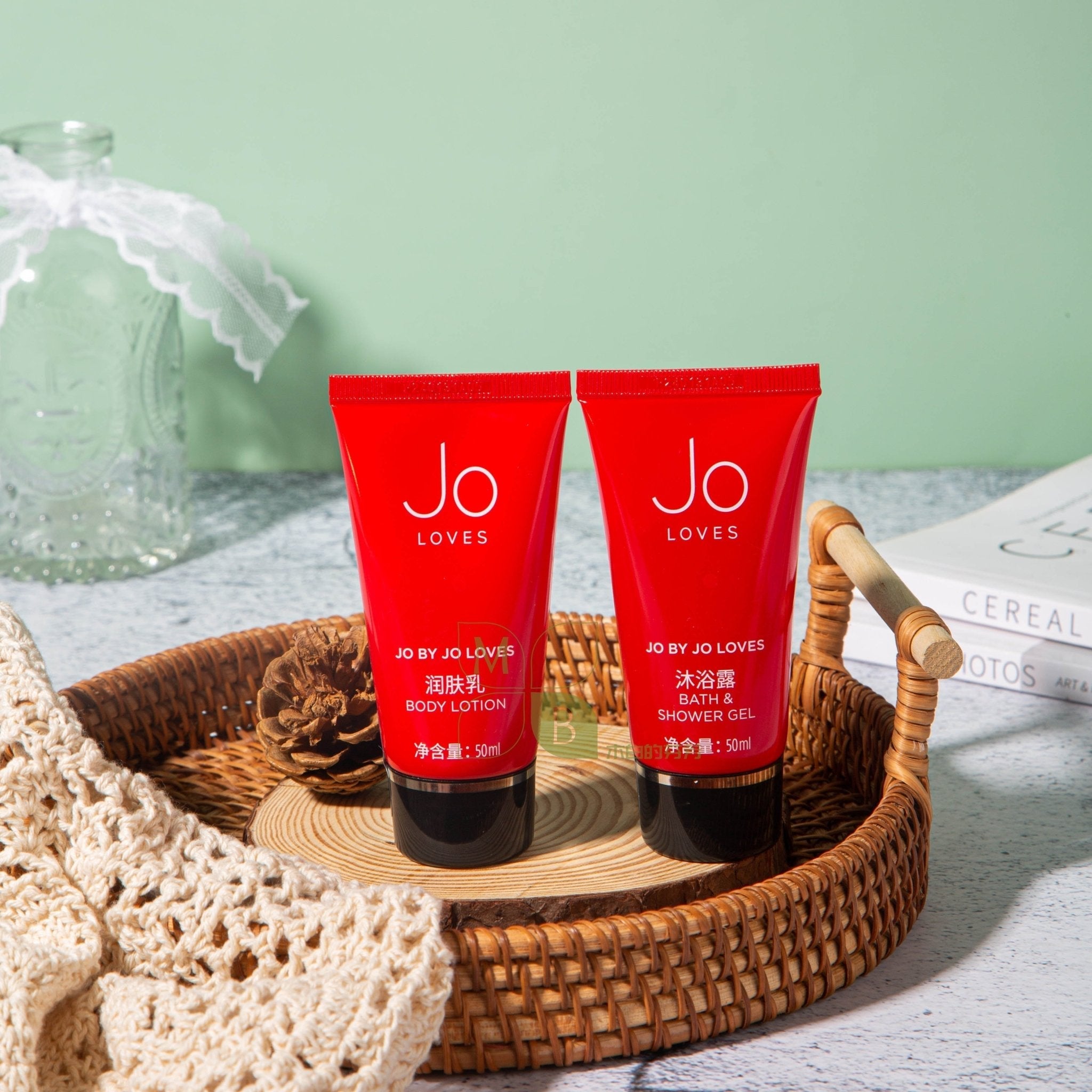 JO LOVES Shampoo &amp; Shower Gel &amp; Conditioner &amp; Body Lotion 50Ml 1.7 oz