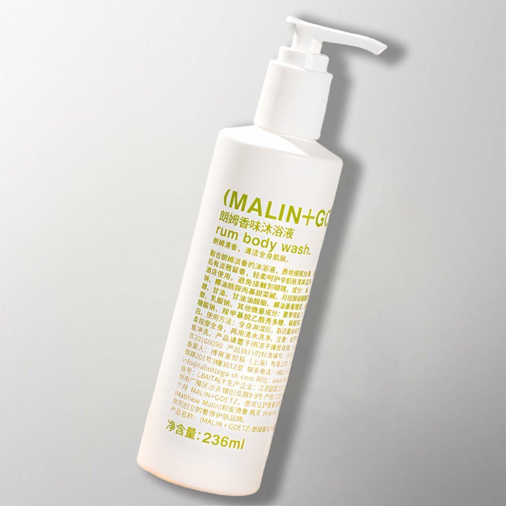 MALIN+GOETZ Shower Gel for Le Meridien Hotel Toiletries.