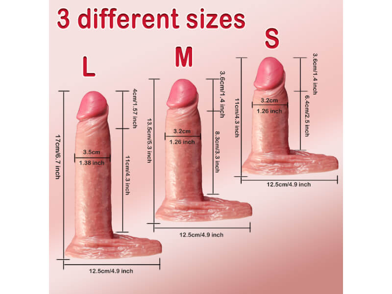 3 Size Realistic Penis Sleeve Penis Extender