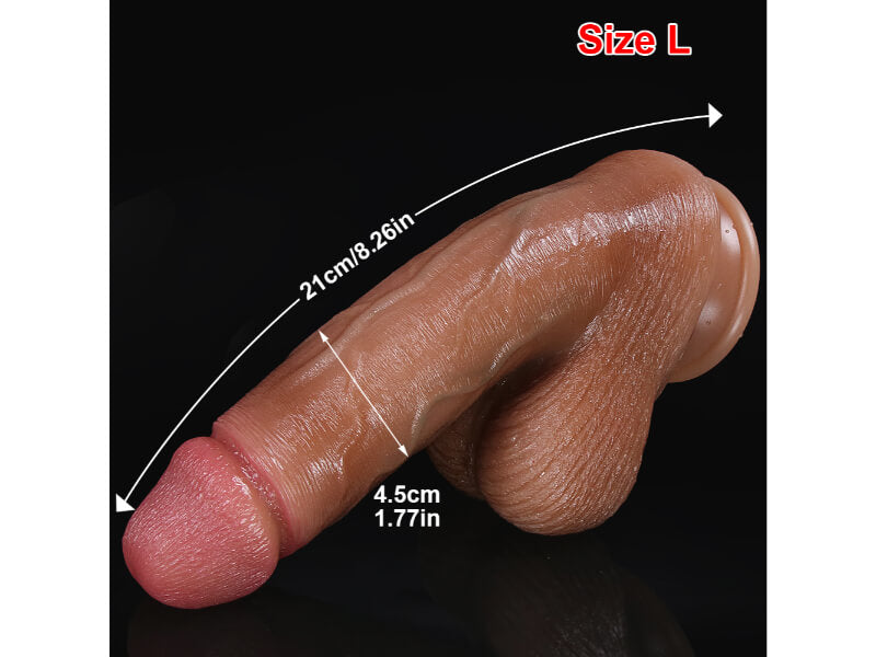 WATCH VIDEO. New Generation Vaginal &amp; Anal Realistic Silicone Dildo  (Harness Optional)