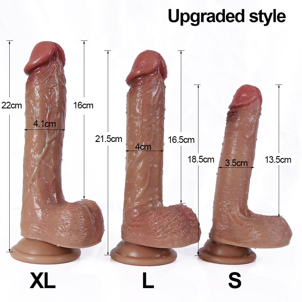 WATCH VIDEO. 3 Size Realistic Dildos  (Harness Optional)