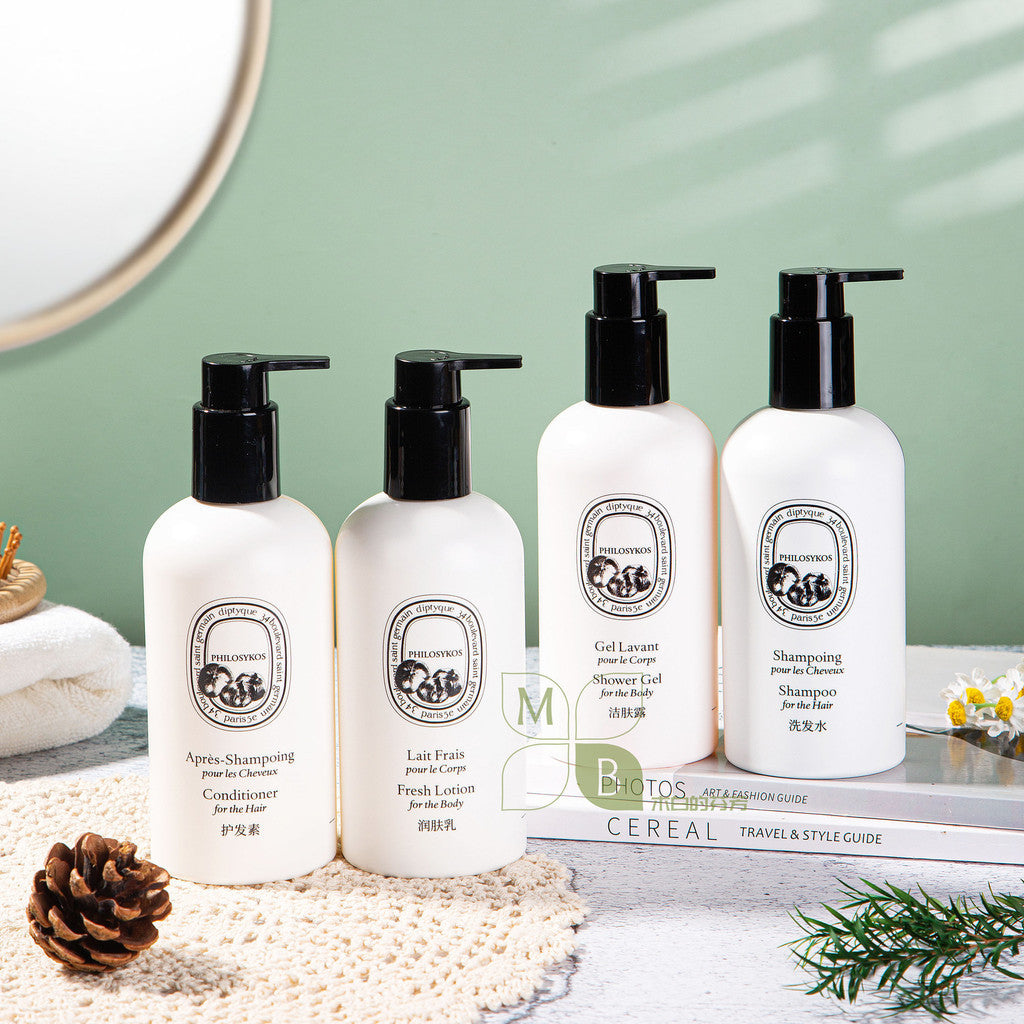 Diptyque Shampoo &amp; Conditioner &amp; Shower Gel &amp; Moisturizer 300ml Sets For Ritz Carlton Hotels