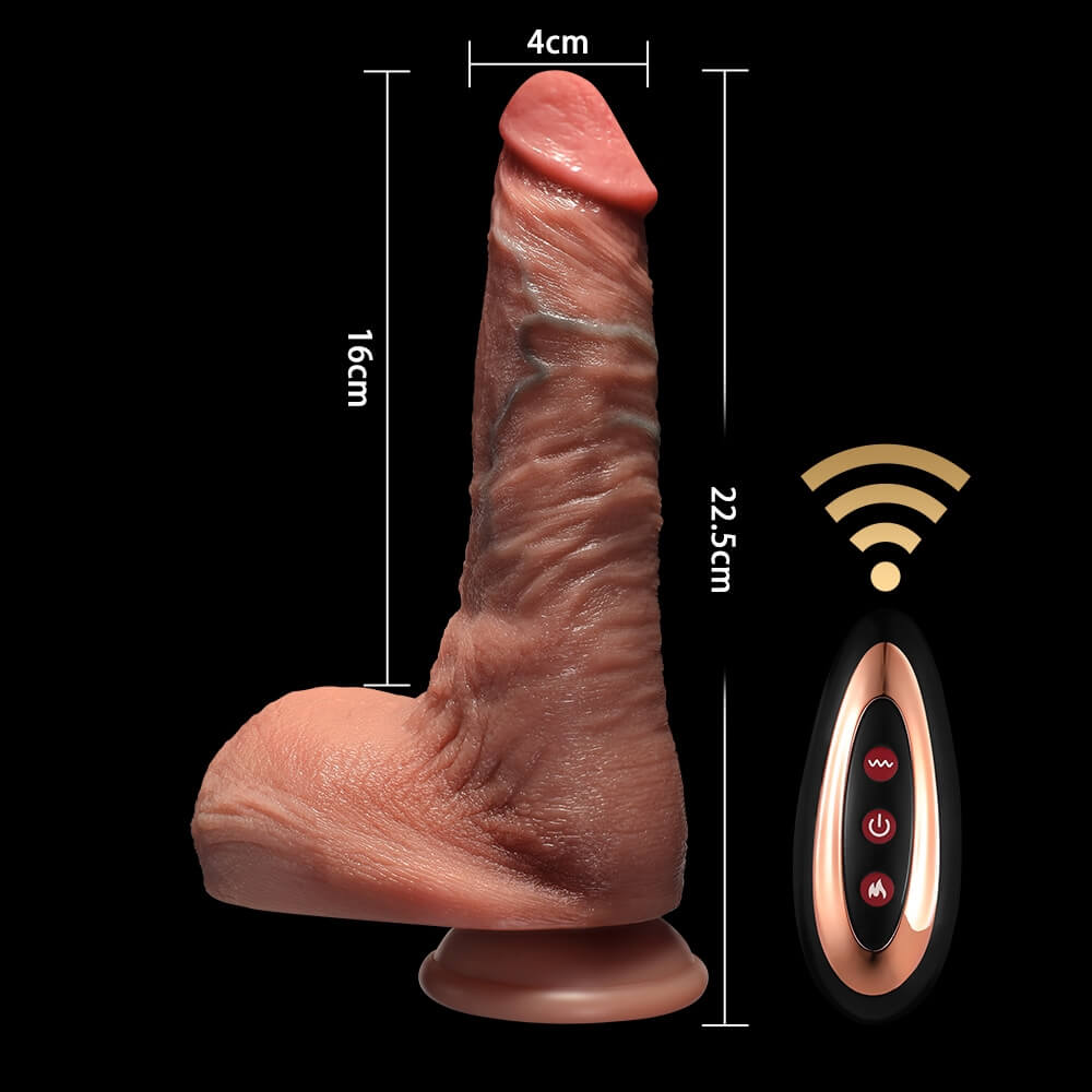 CRAZY BOY Vibrating Realistic Dildo.  Dildo + Vibrator + Base Pack