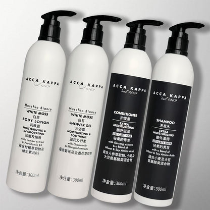 ACCA KAPPA Shampoo &amp; Shower Gel &amp; Conditioner &amp; Body Lotion for Wanda hotel toiletries