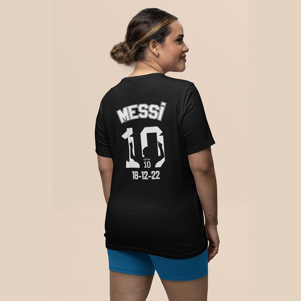 European Cup T-shirt MESSI |  Women Plus Size Tshirt