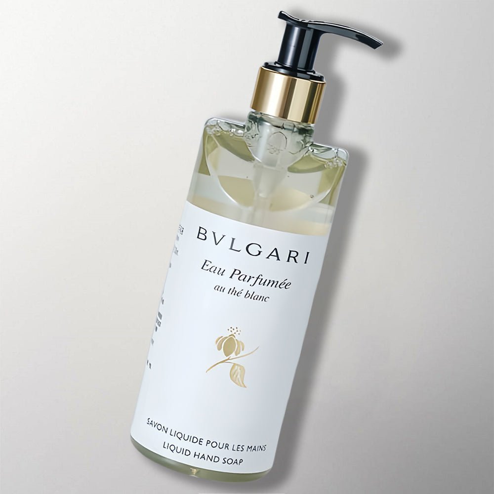 Bvlgari Hand Wash White Tea Scents for Bvlgari Hotel Toiletries.