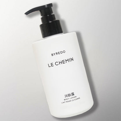 BYREDO LE CHEMIN Body Lotion for The Luxury Collection Hotel toiletries.