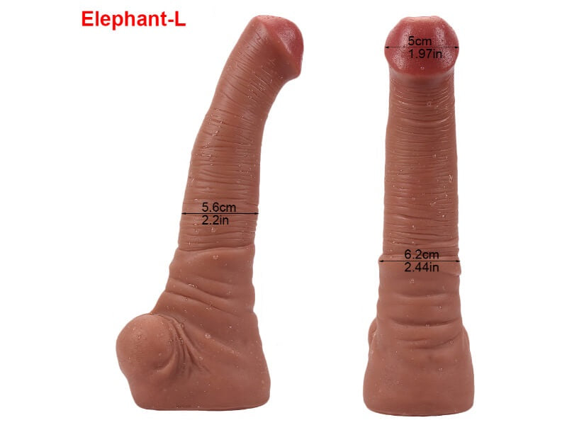 WATCH VIDEO.  Realistic Oversized Mushroom Head Dildos