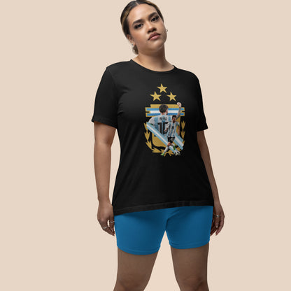 European Cup T-shirt MESSI |  Women Plus Size Tshirt