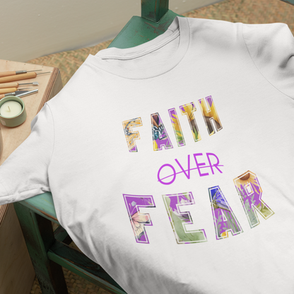 FAITH OVER FEAR |  Women Plus Size Tshirt