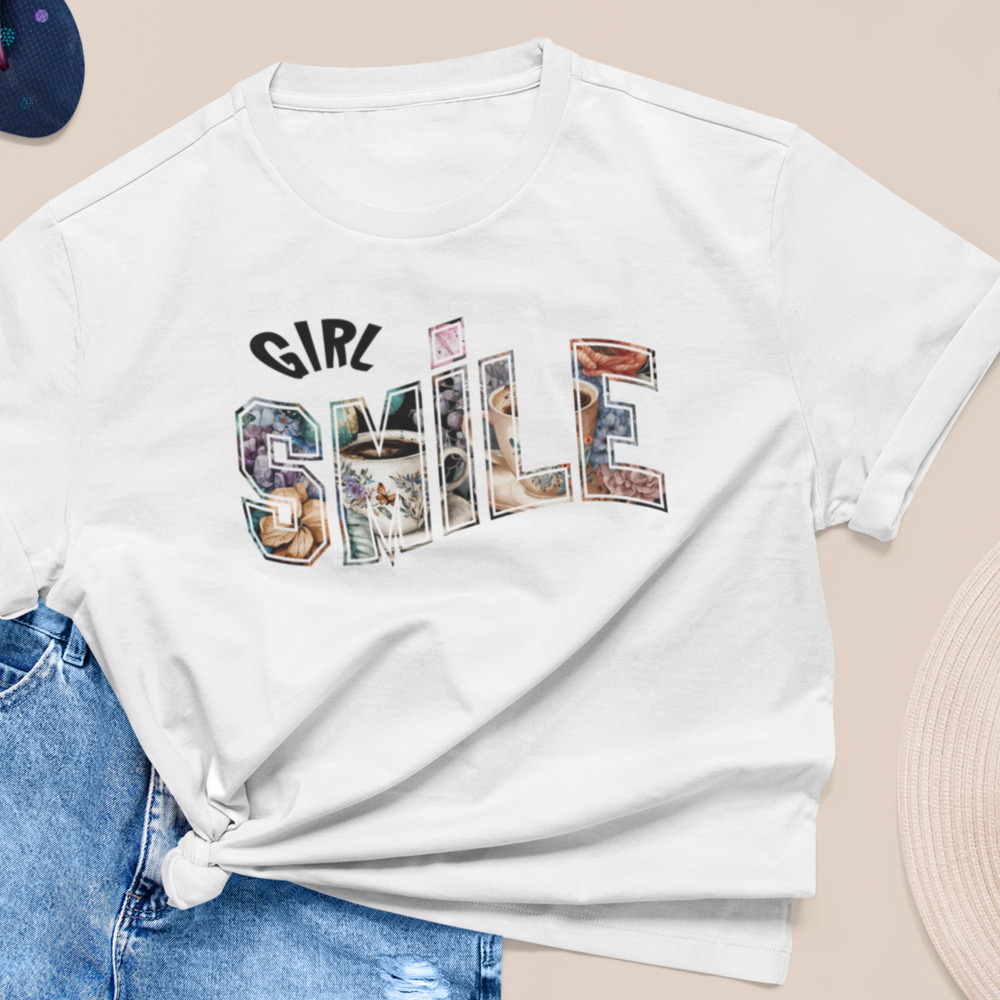 GIRL SMILE |  Women Plus Size Tshirt