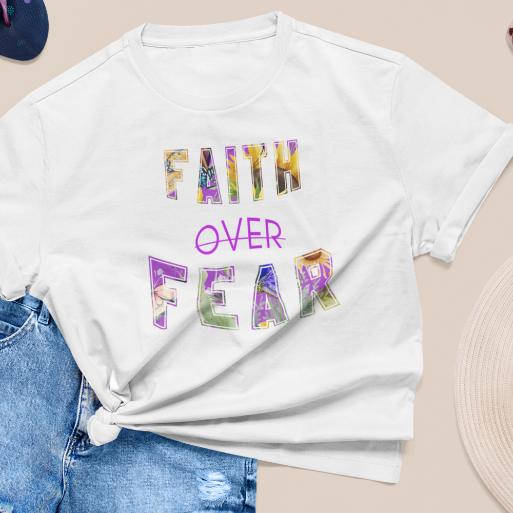 FAITH OVER FEAR |  Women Plus Size Tshirt