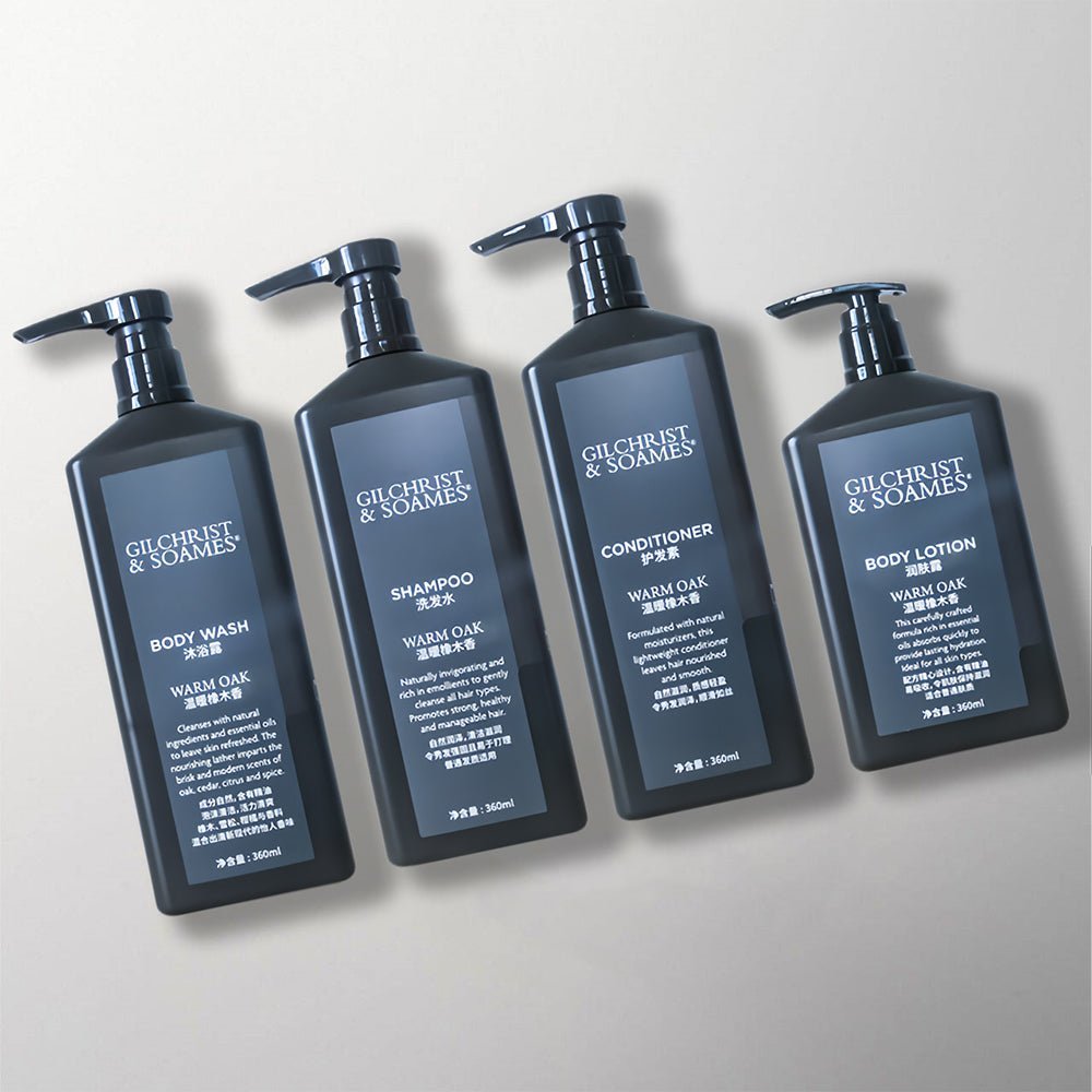 GILCHRIST &amp; SOAMES Shampoo &amp; Shower Gel &amp; Conditioner &amp; Body Lotion 360ML