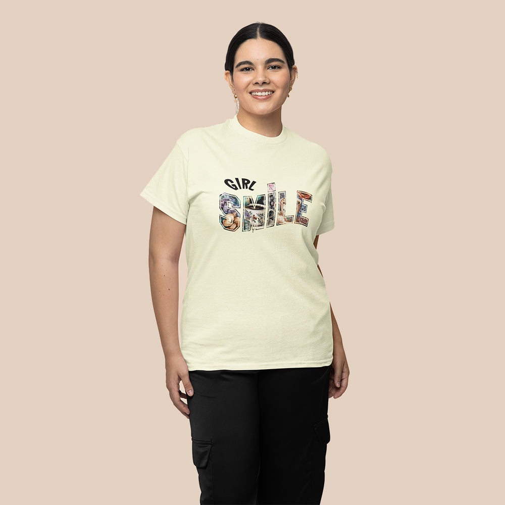 GIRL SMILE |  Women Plus Size Tshirt