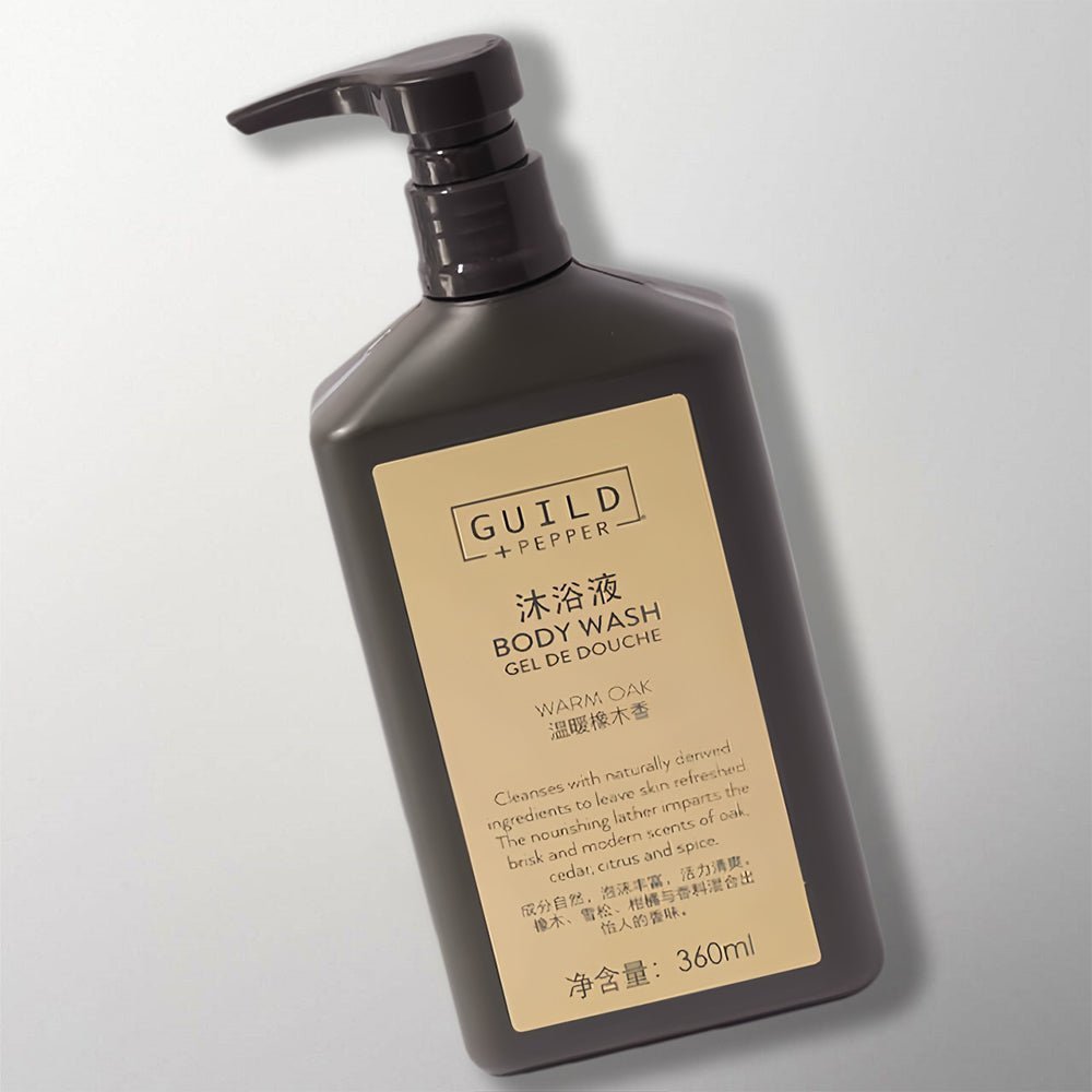 GUILD PEPPER Shampoo &amp; Conditioner &amp; Shower Gel &amp; Body Lotion 360ML