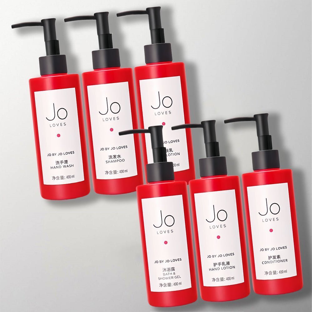 JO LOVES Shampoo Shower Gel Conditioner Body Lotion for Love | Shangri-La Hotel Toiletries.