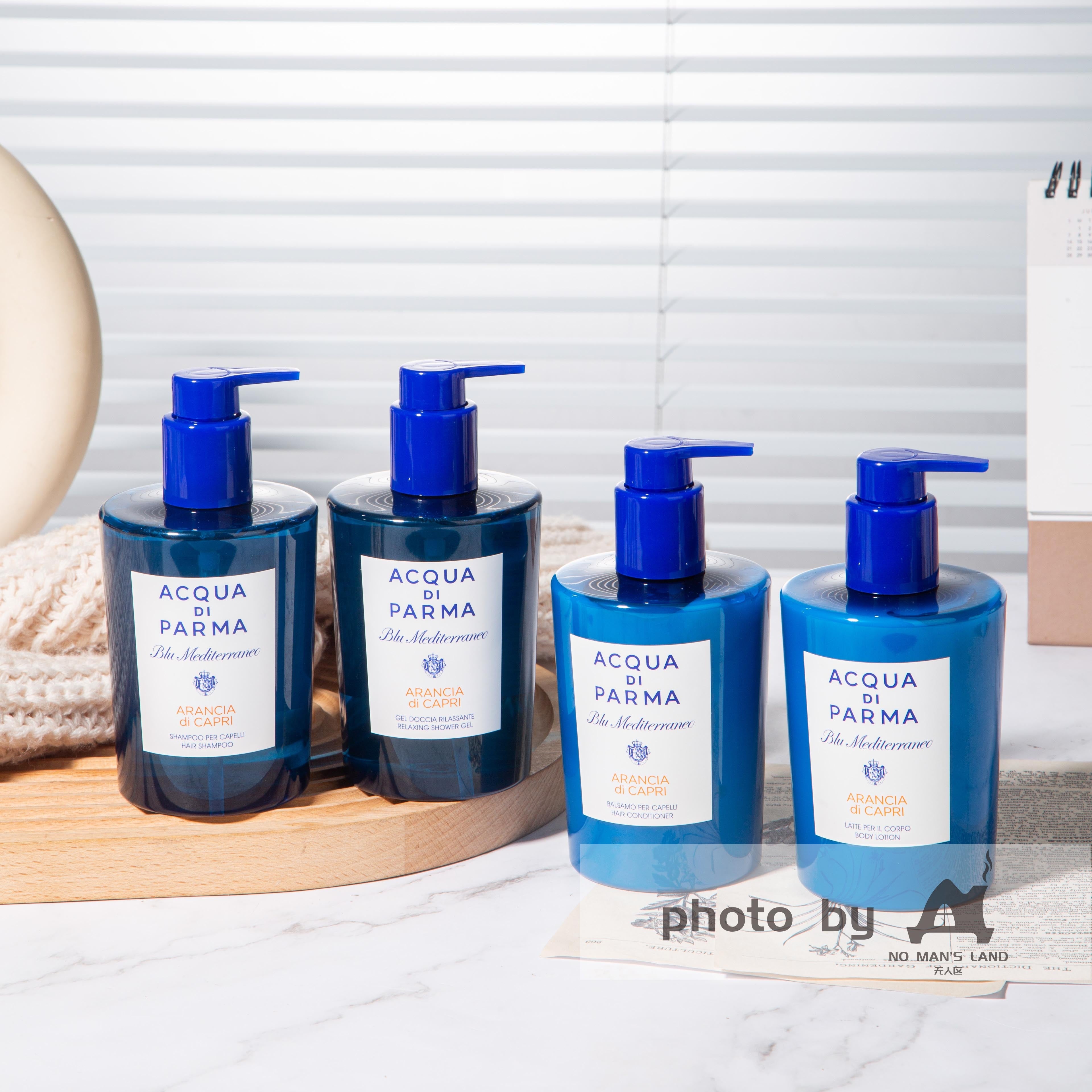 Acqua Di Parma Blue Mediterraneo Shampooing, Conditionneur, Gel douche et Lotion pour le corps 300ML