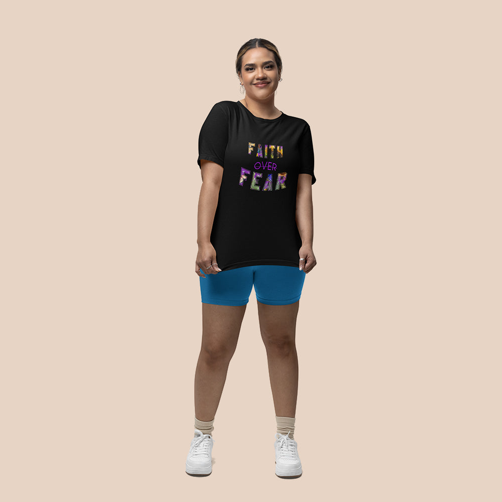 FAITH OVER FEAR |  Women Plus Size Tshirt