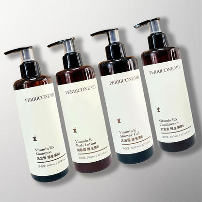 Perricone MD Vitamin Shampoo Conditioner Shower Gel Body Lotion for Six Senses Hotel Toiletries.