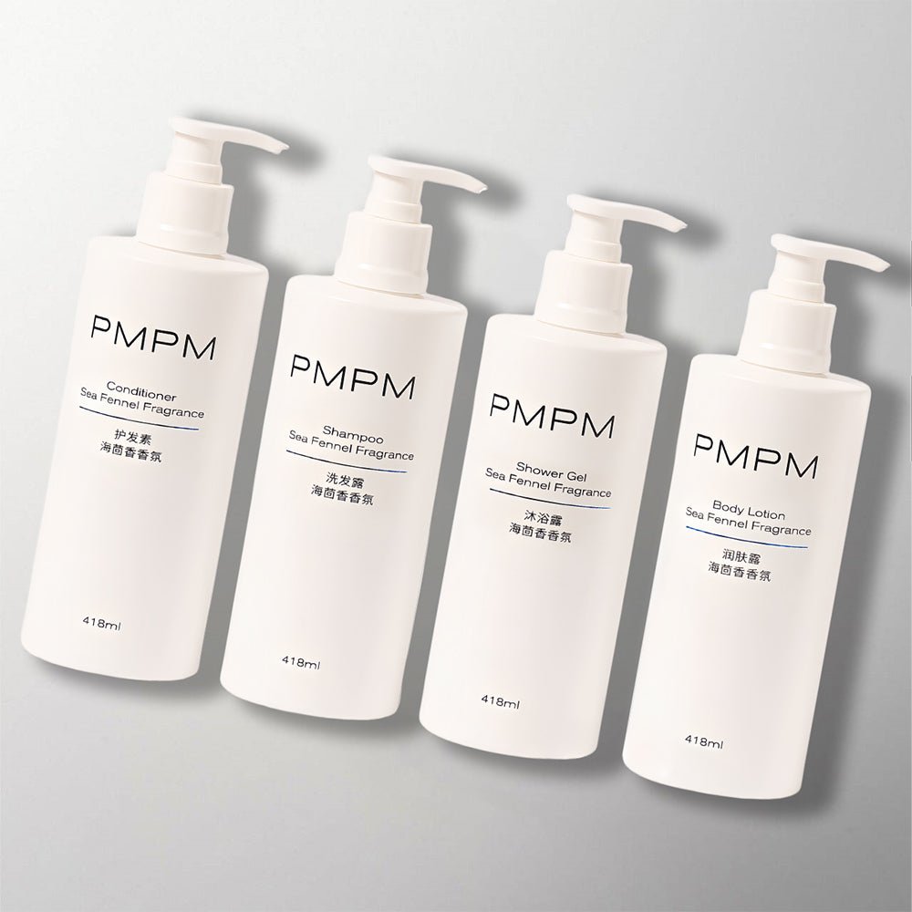 PMPM Sea Fennel Fragrance Shampoo &amp; Conditioner &amp; Shower Gel &amp; Body Lotion 418ML