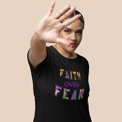 FAITH OVER FEAR |  Women Plus Size Tshirt