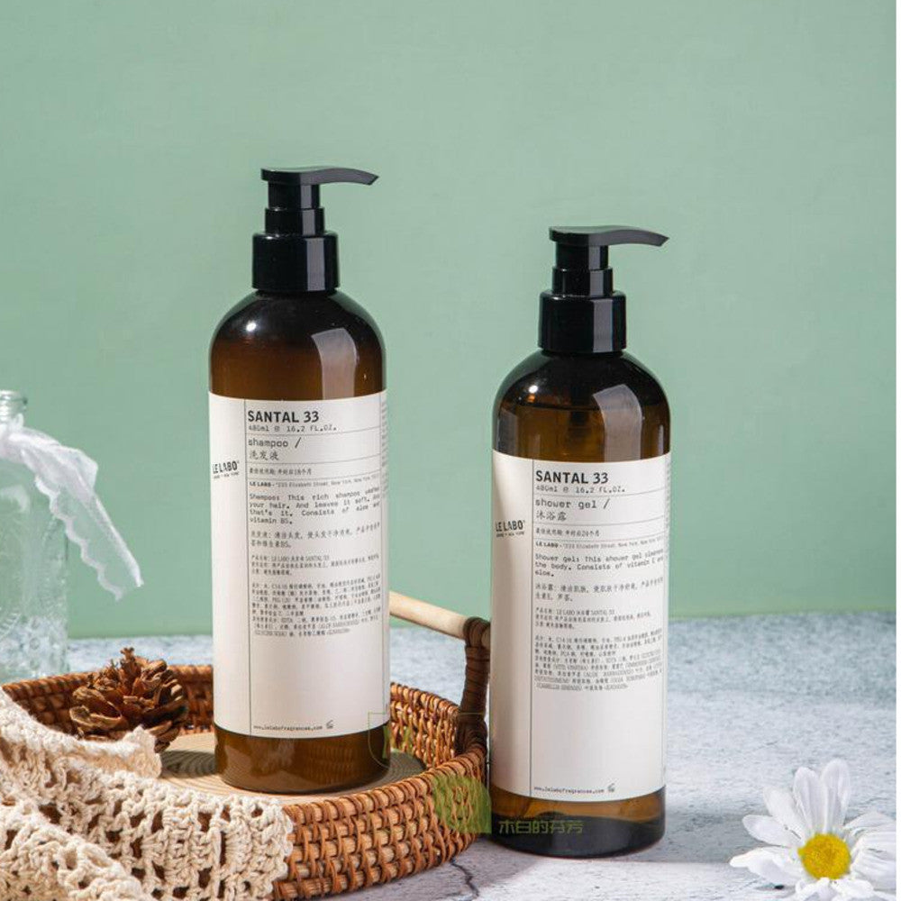 LE LABO SANTAL 33 Shampoo &amp; Conditioner &amp; Shower Gel &amp; Moisturizer 480ml Sets For Park Hyatt Hotel