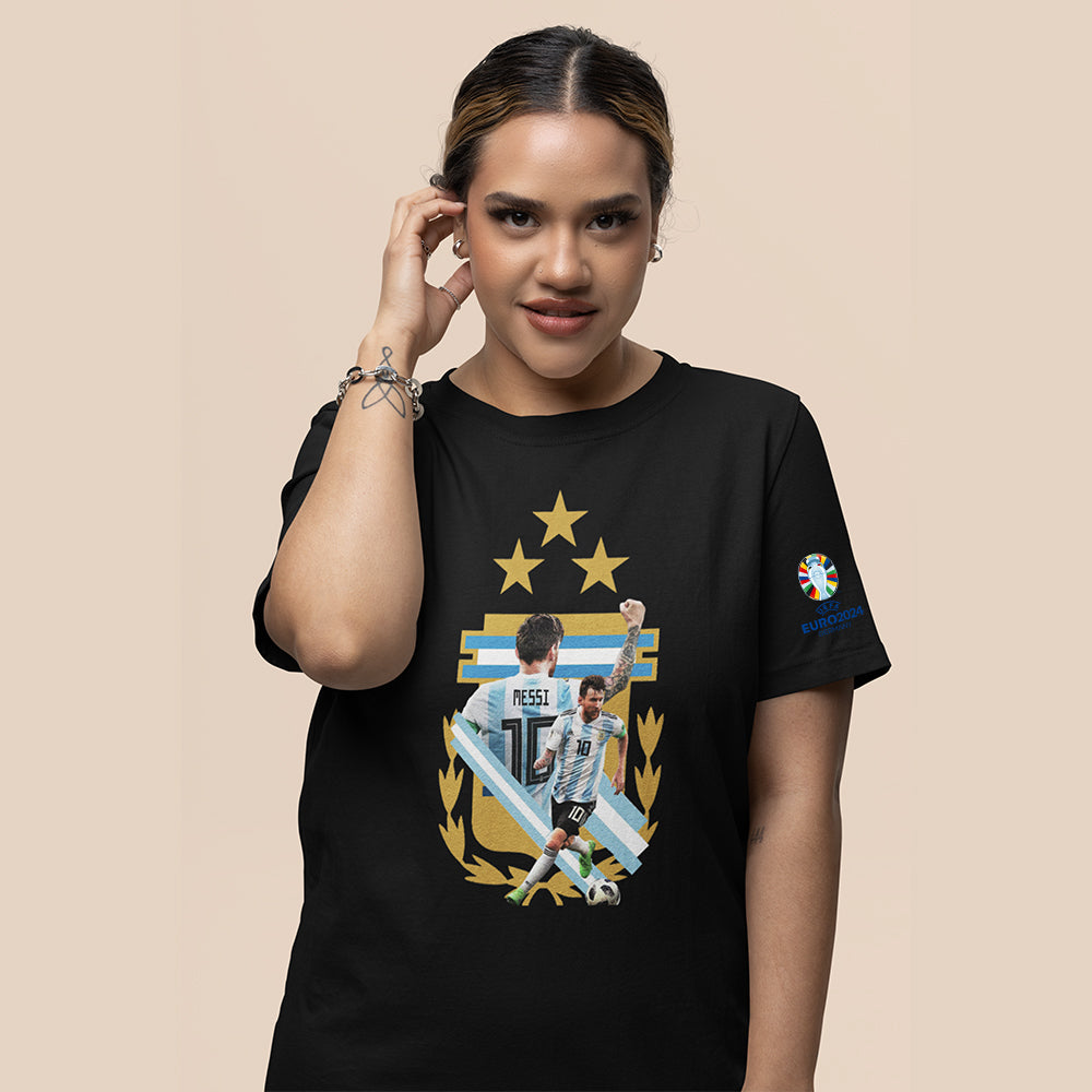 European Cup T-shirt MESSI |  Women Plus Size Tshirt
